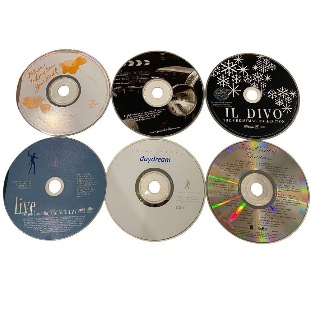 Mixed Music CD Lot Of 6 Holiday Country Instrumental Pop Il Divo Tim McGraw